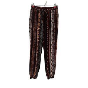 Joe B Printed Jogger Style Pants—M